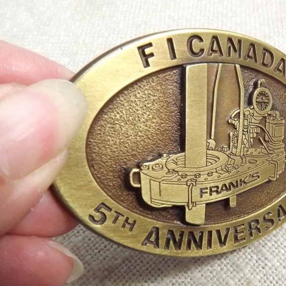 Vintage FI Canada Frank's Drilling Services Buckle - Picture 3 of 8